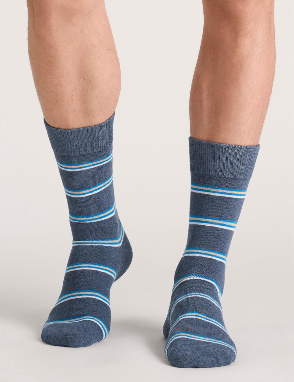 Ted Baker 3 Pack Geometric Stripe Crew Sokken Heren Grijs | Belgium  738651-WAR