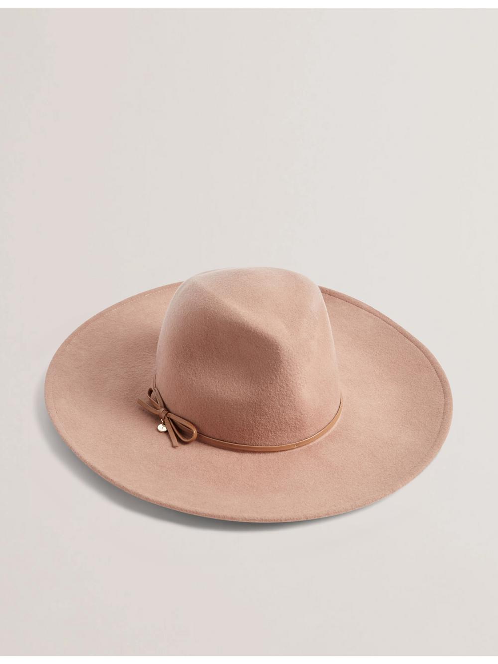 Ted Baker ABBIIIO - Bow Detail Pure Wool Hoeden Dames Tan | Belgium  314590-TOY