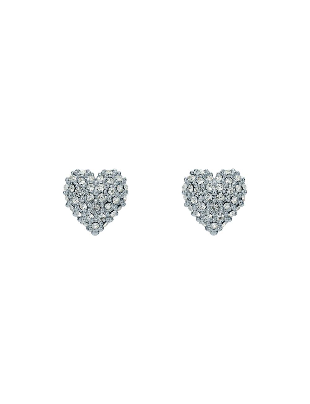 Ted Baker ADORAA - Crystal Heart Stud Oorbellen Dames Zilver | Belgium  136087-COQ