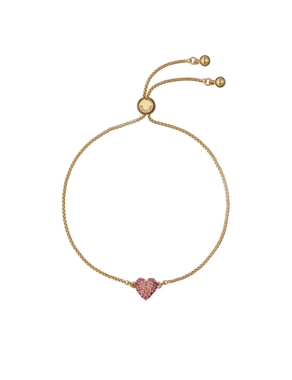 Ted Baker ADORIA - Mini Crystal Heart Adjustable Armbanden Dames Goud | Belgium  293641-PIV