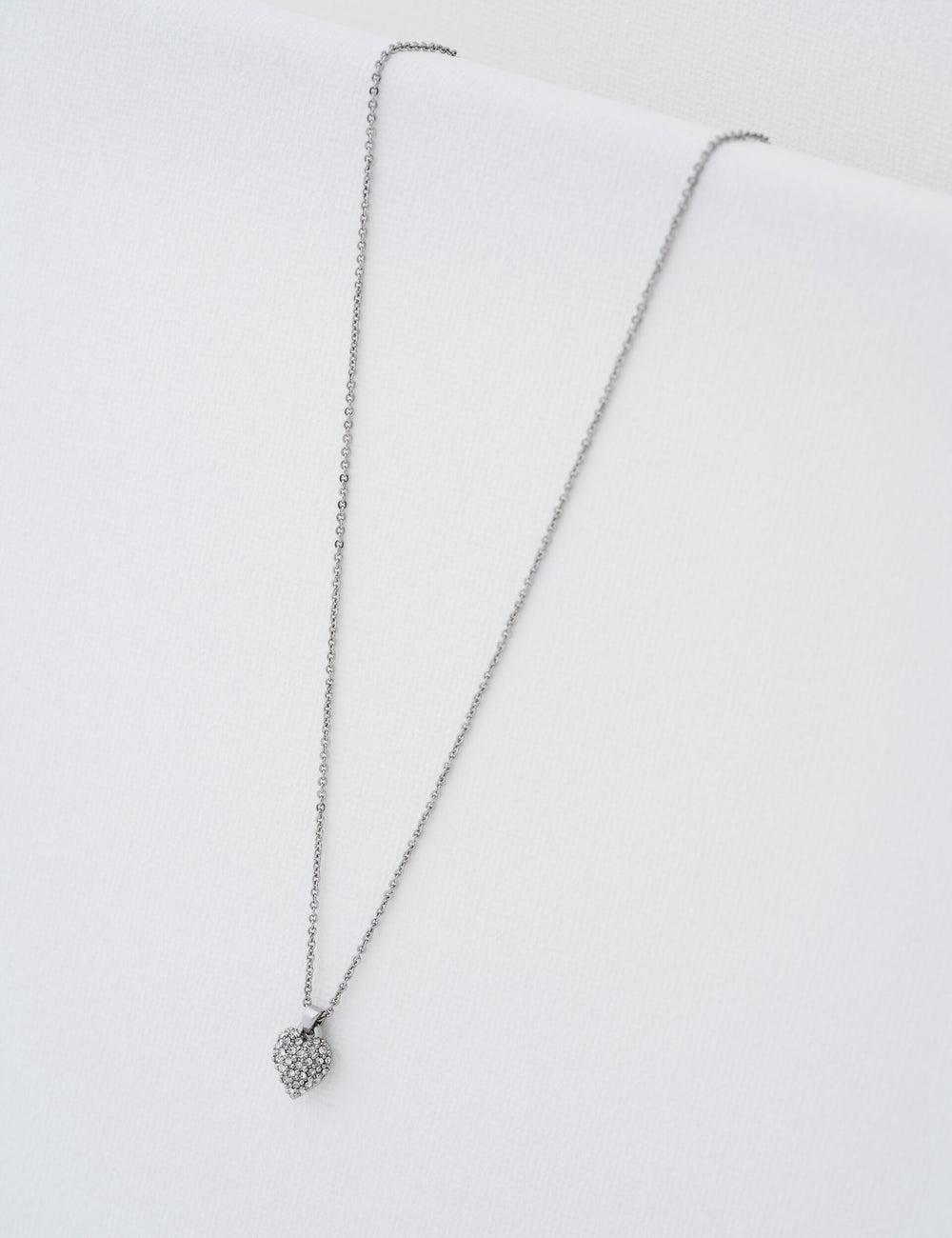Ted Baker ADORINA - Mini Crystal Heart Pendant Kettingen Dames Zilver | Belgium  782064-UGD