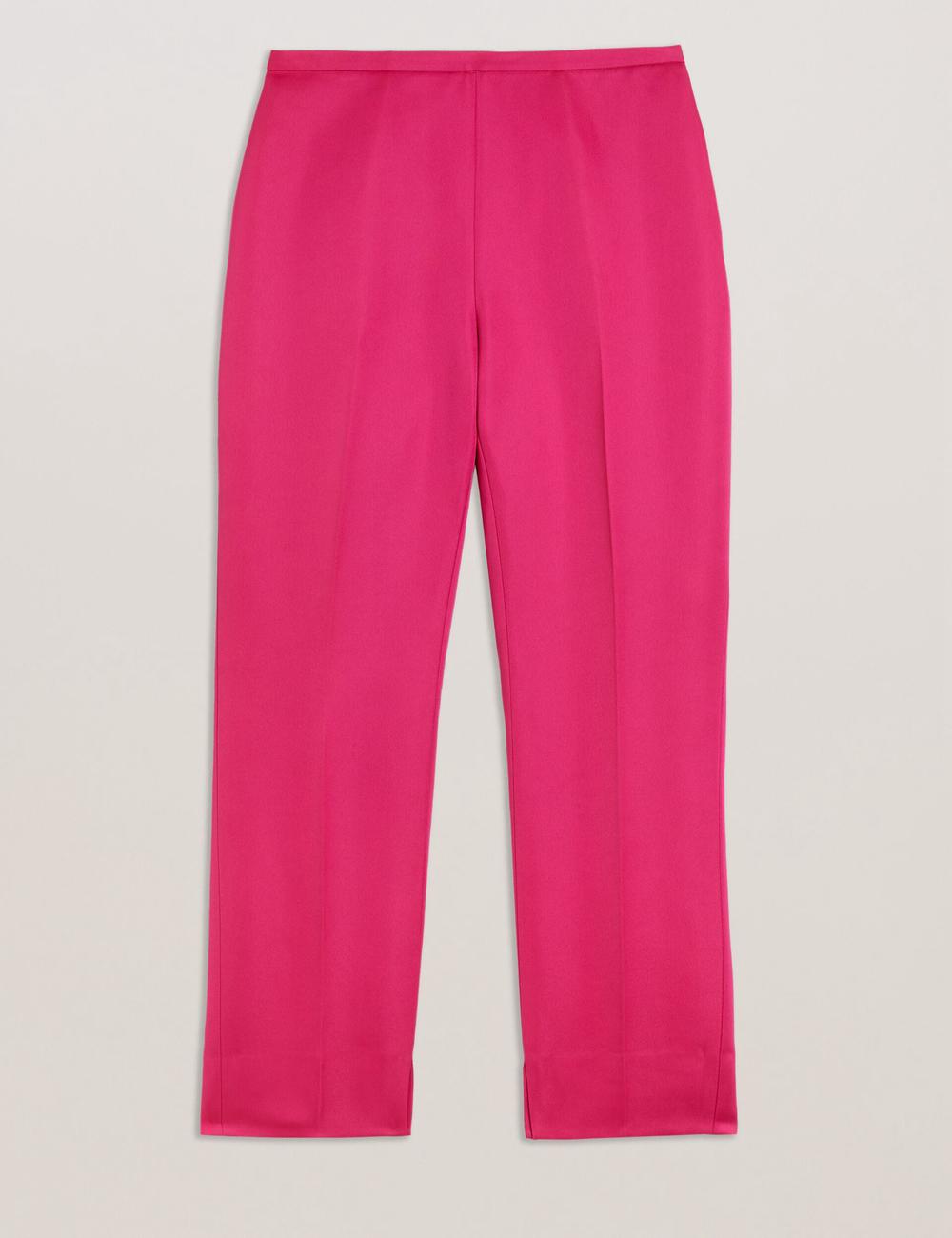 Ted Baker AKENIT - Satin Tailored Slim Leg Broek Dames Fuchsie | Belgium  825031-OWM