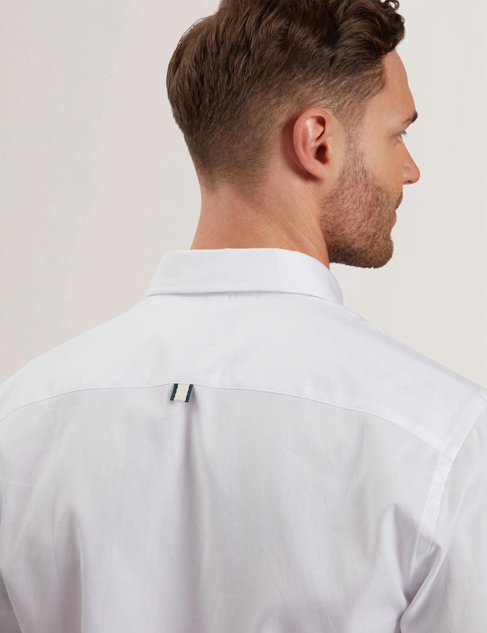 Ted Baker ALLARDO - Regular Fit Cotton Oxford Overhemd Heren Wit | Belgium  591682-TZF