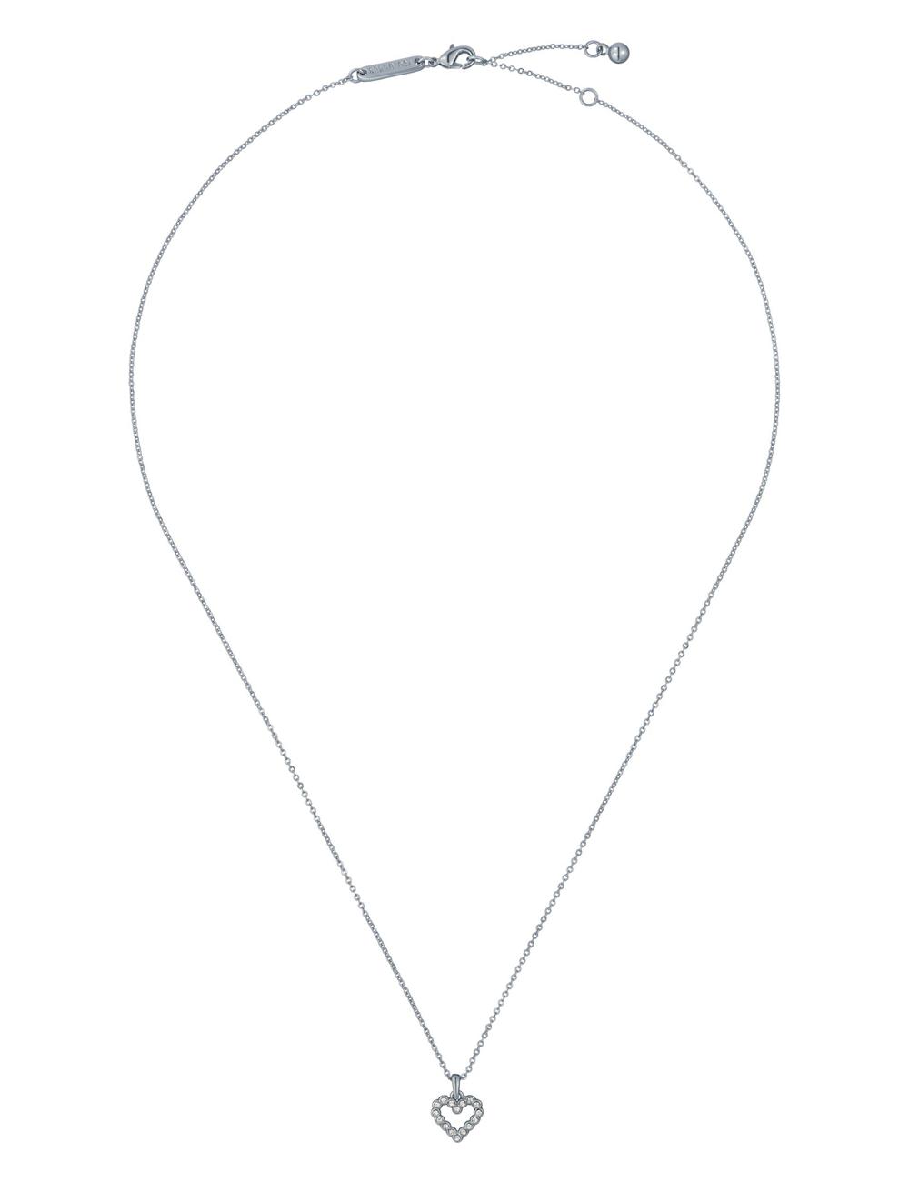 Ted Baker AMORE - Crystal Open Heart Pendant Kettingen Dames Zilver | Belgium  291438-WJY