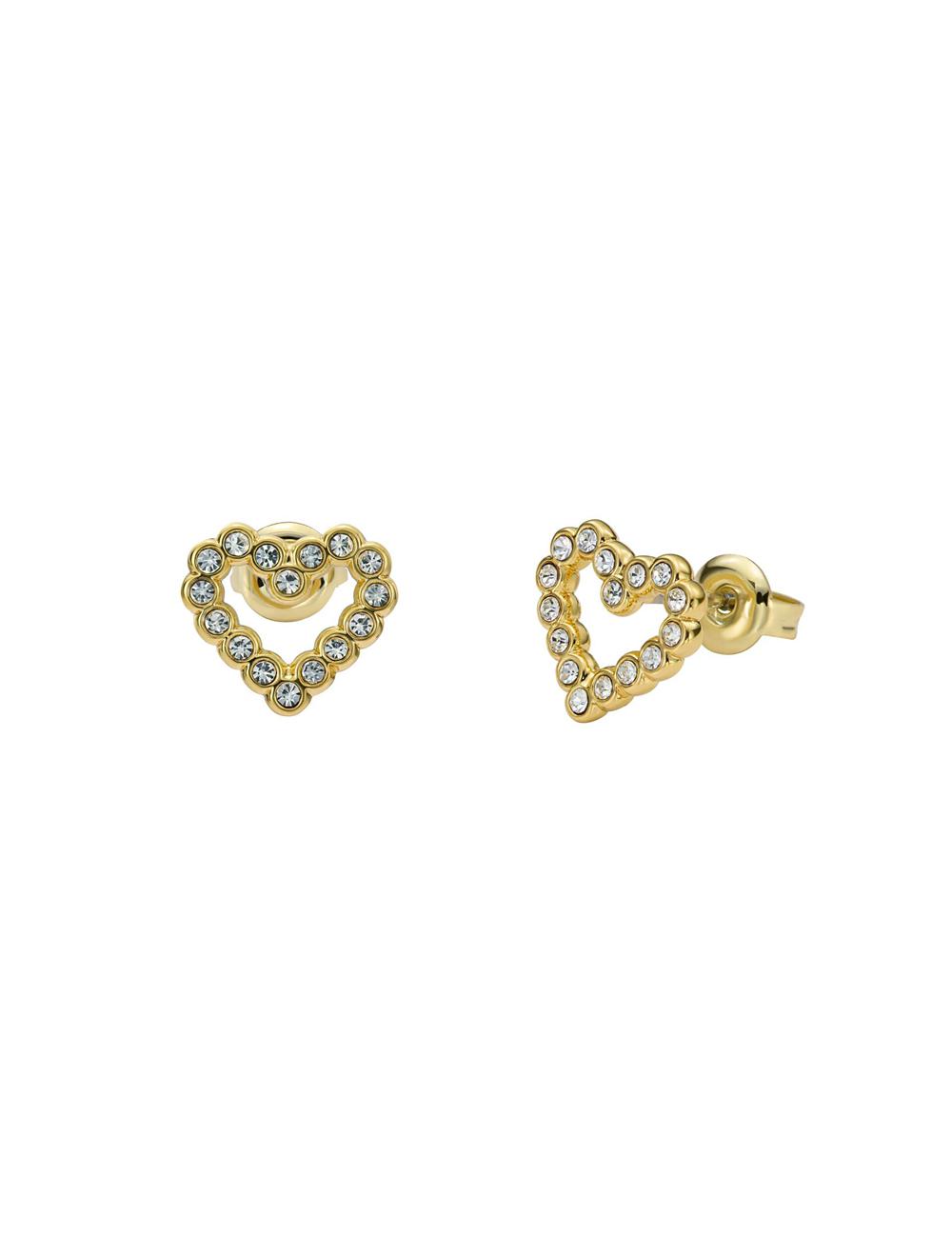 Ted Baker AMORINA -Crystal Open Heart Stud Oorbellen Dames Goud | Belgium  432781-JGX