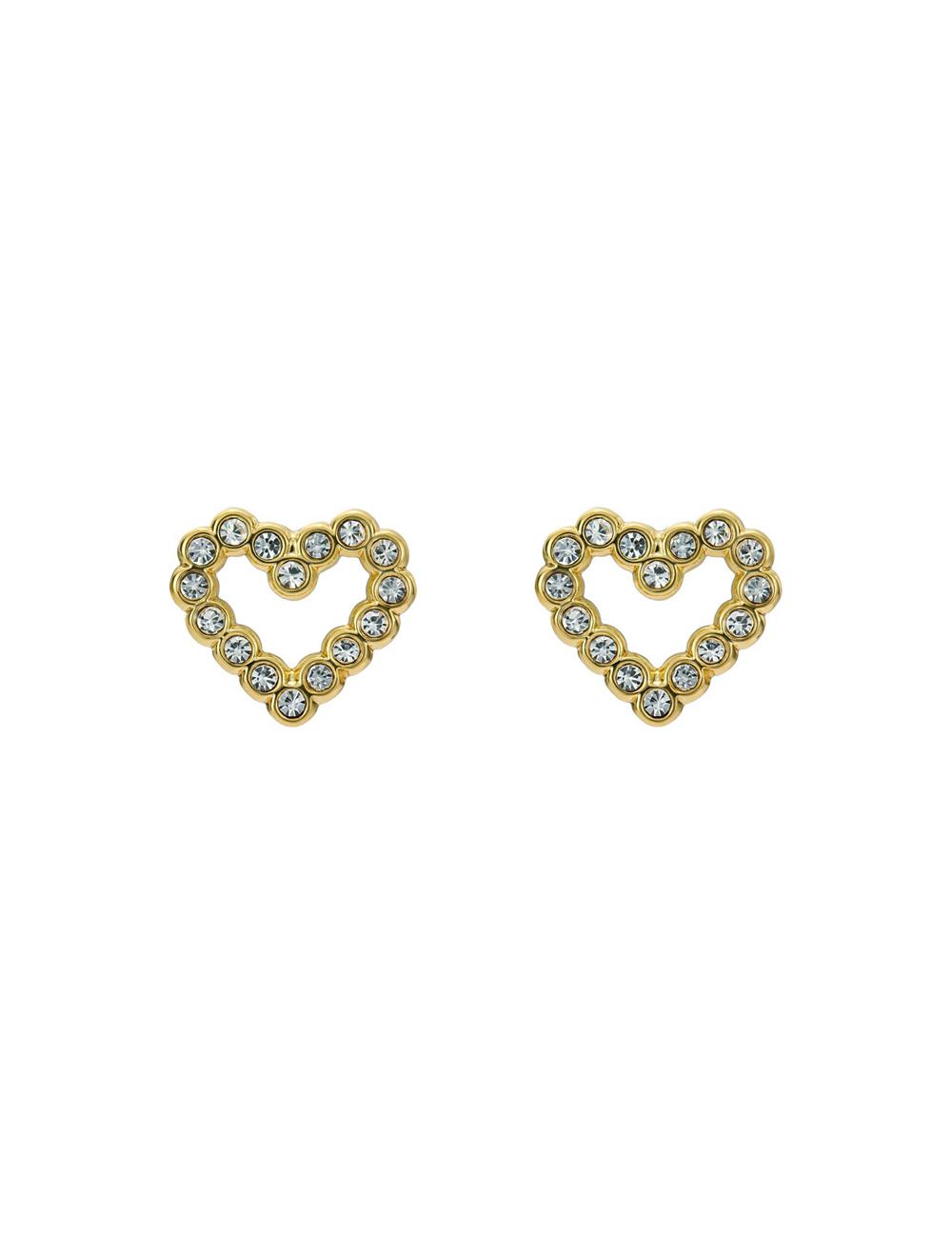 Ted Baker AMORINA -Crystal Open Heart Stud Oorbellen Dames Goud | Belgium  432781-JGX