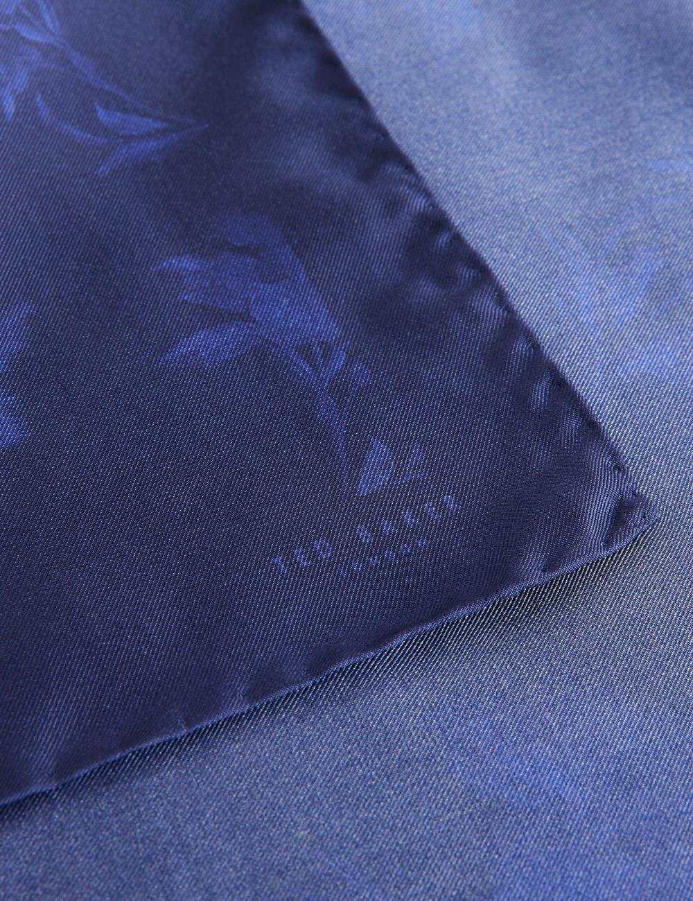 Ted Baker AUSTINS - Two Tone Floral Silk Pocket Pochetten Heren Donkerblauw | Belgium  350291-NUD