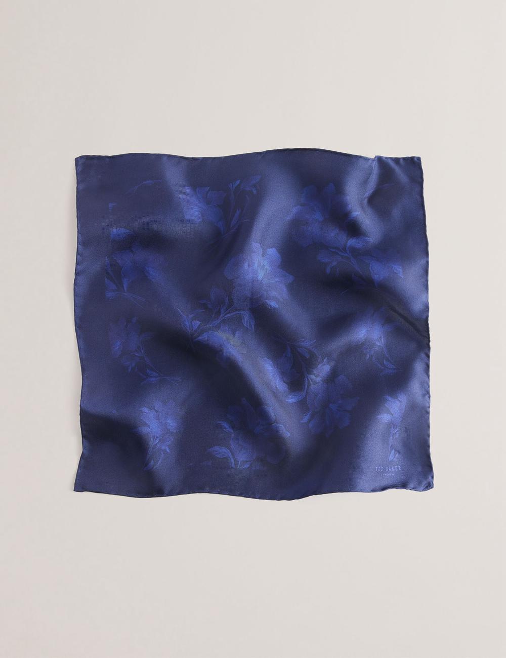 Ted Baker AUSTINS - Two Tone Floral Silk Pocket Pochetten Heren Donkerblauw | Belgium  350291-NUD