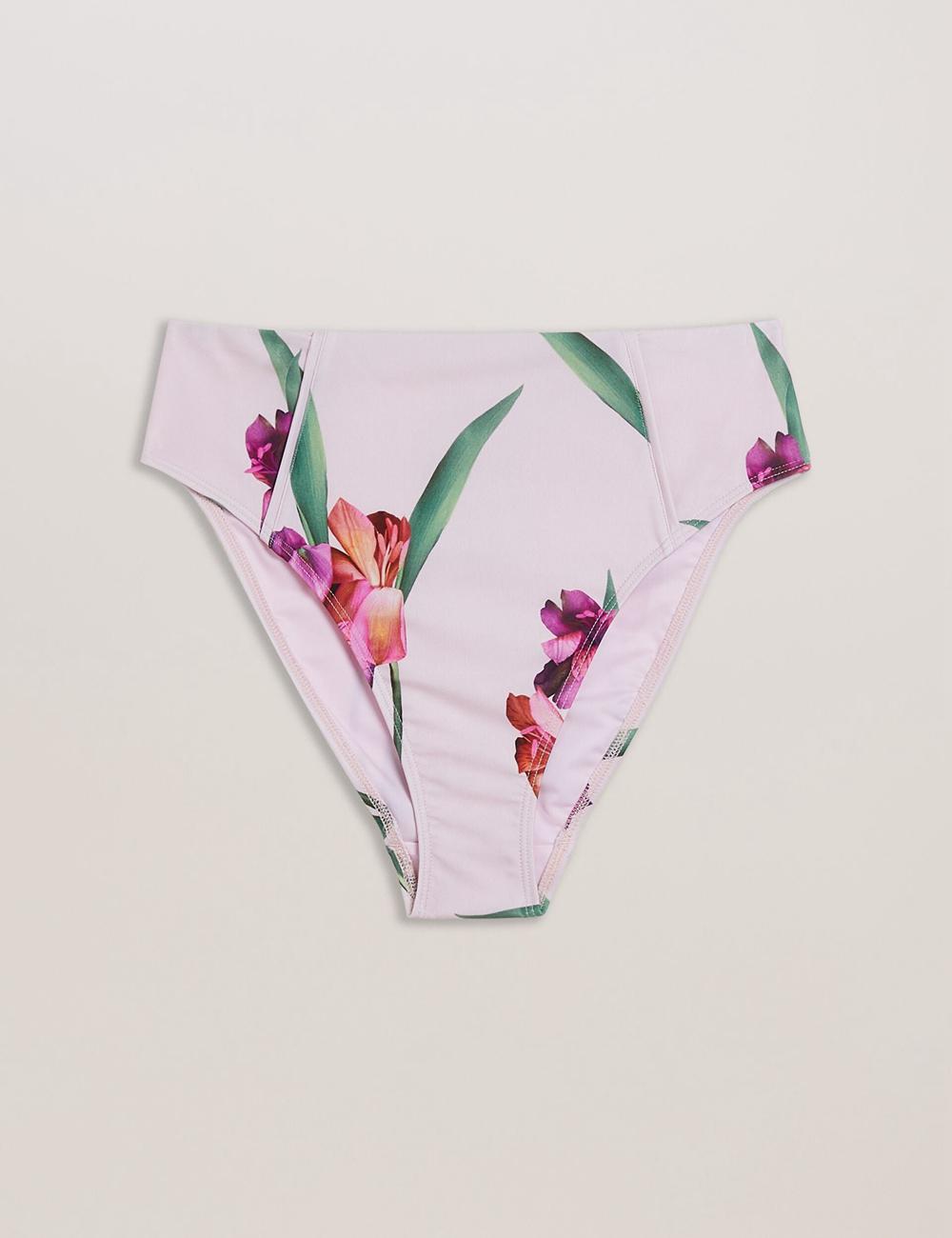 Ted Baker AVELEA - Floral Print High Waisted Bikini Dames Roze | Belgium  384651-HQF