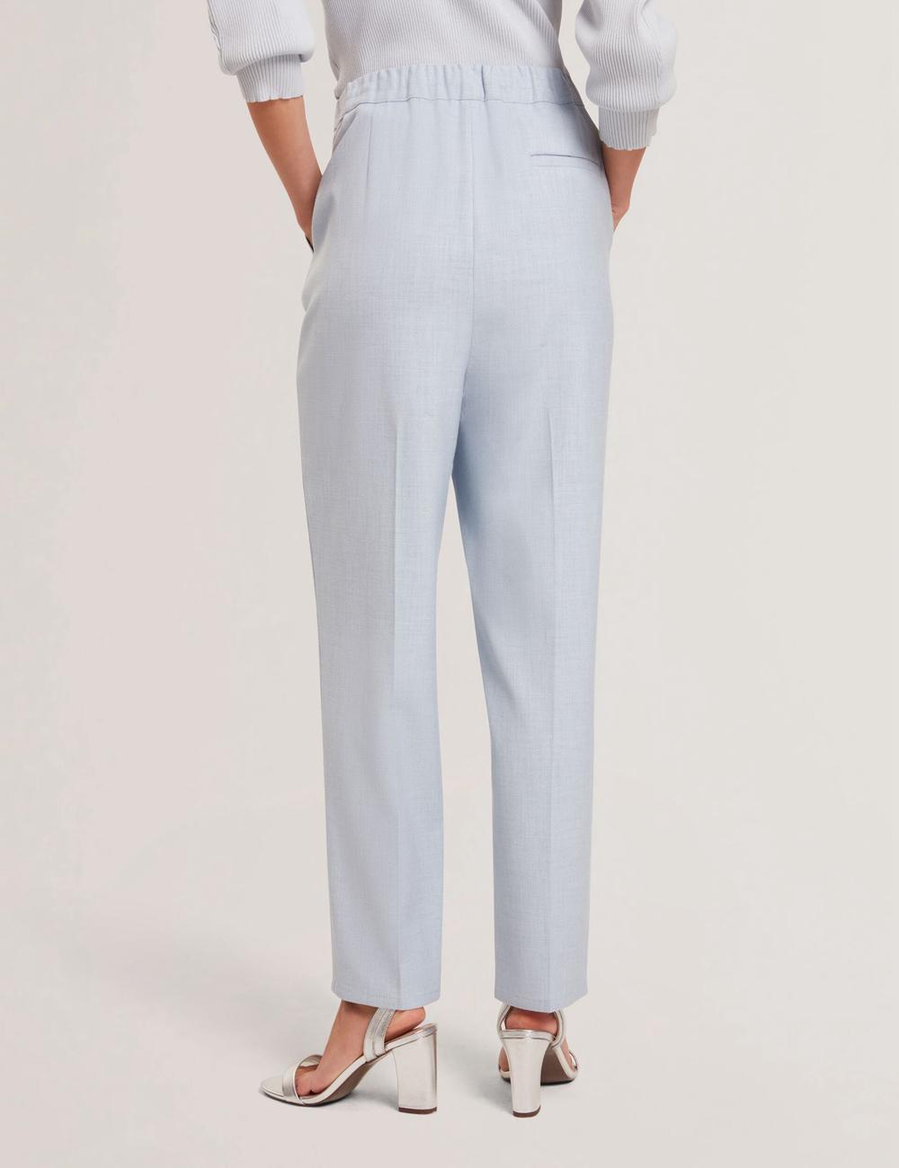 Ted Baker BALLIA - Elasticated Waist Tailored Tapered Broek Dames Blauw | Belgium  346598-JHP