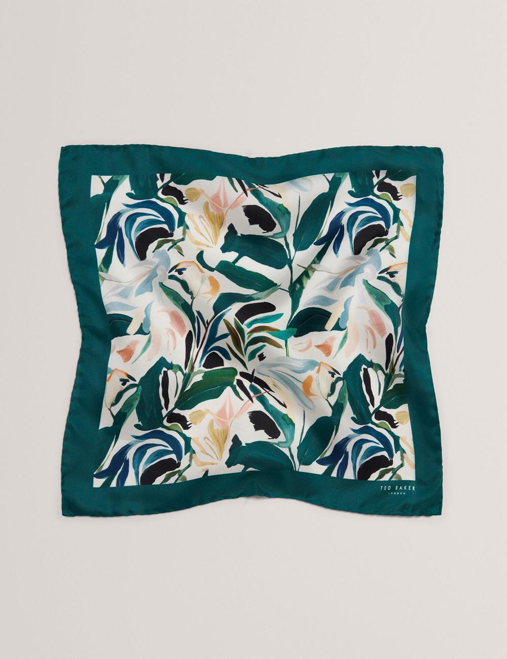 Ted Baker BOYTONP - Botanical Floral Silk Pocket Pochetten Heren Ecru | Belgium  326701-DOA