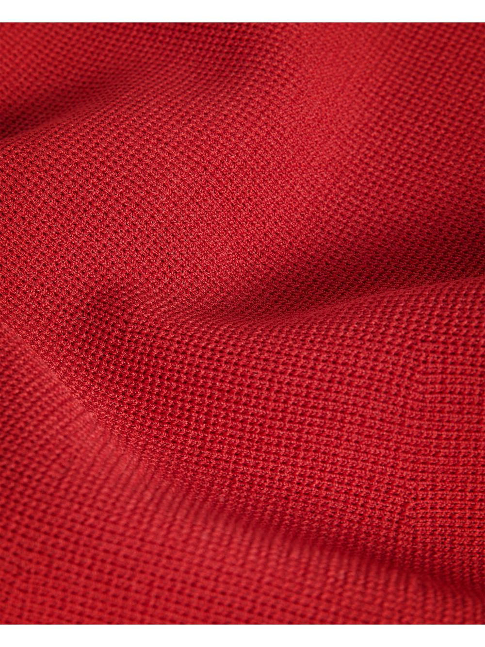 Ted Baker CANDDY - Pleated Hem Bodycon Knit Mini-jurk Dames Rood | Belgium  456203-NTX