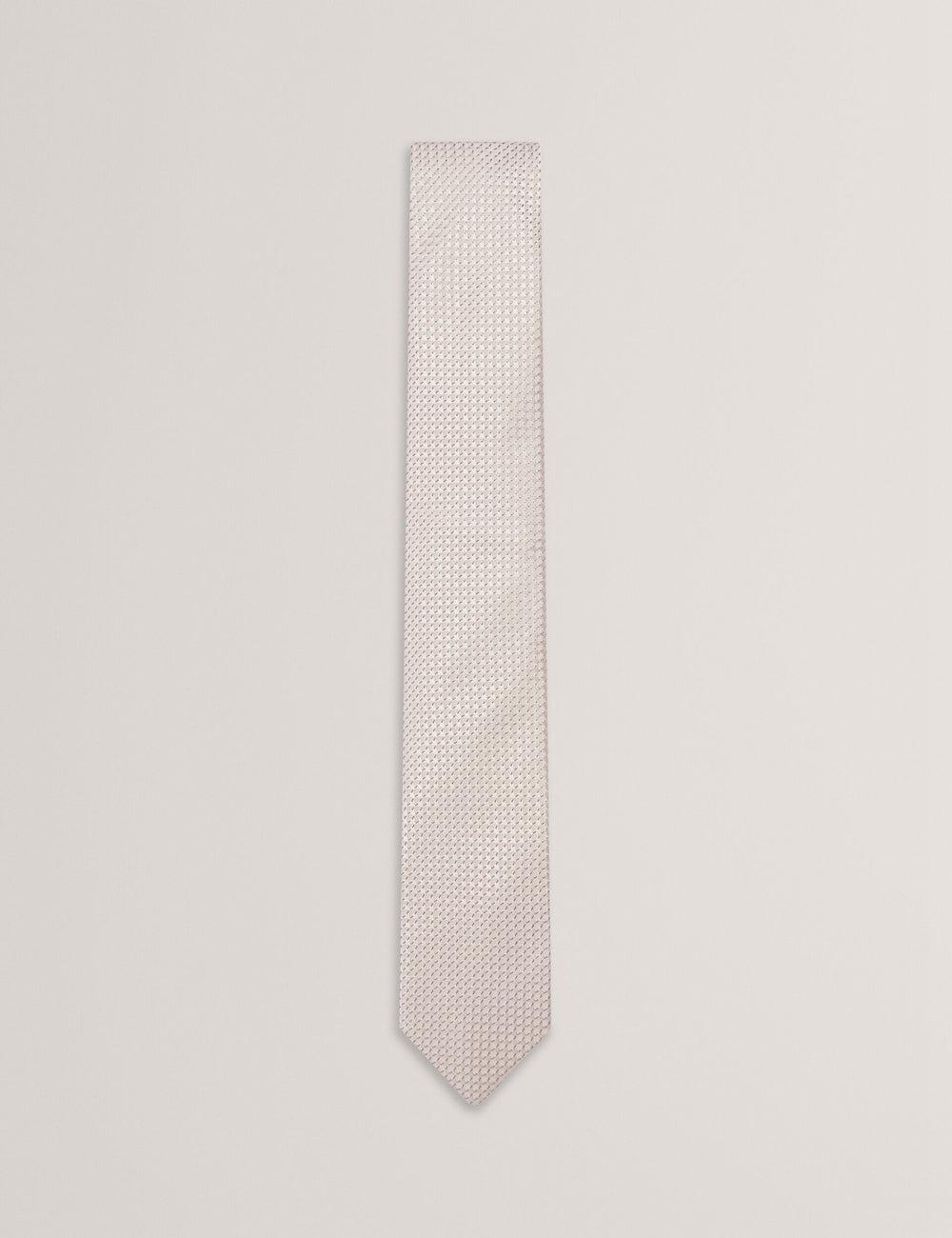 Ted Baker CANEDON - Textured Tonal Weave Silk Stropdassen Heren Stone | Belgium  807529-BTH