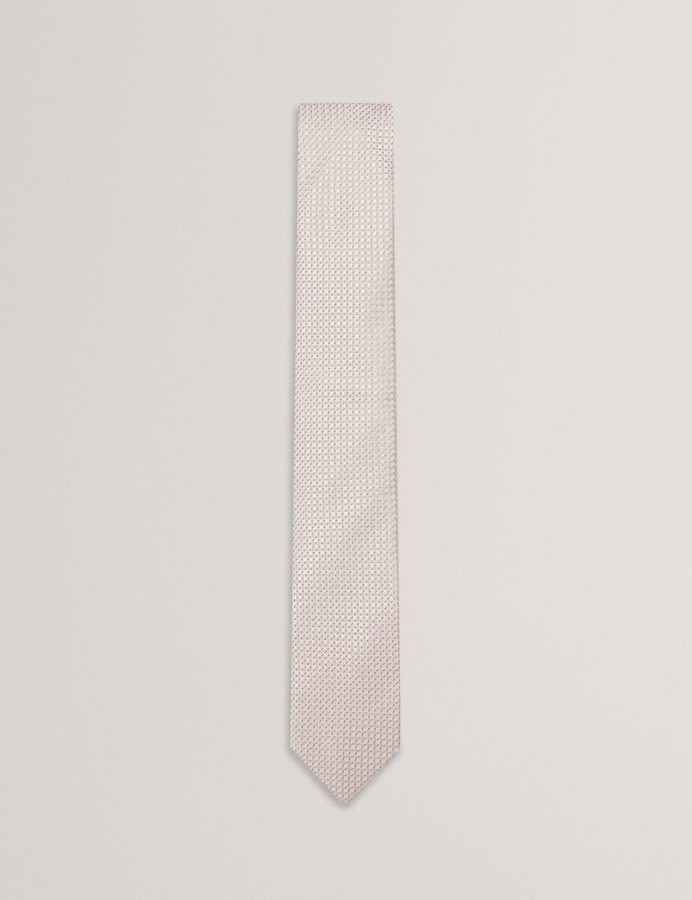 Ted Baker CANEDON - Textured Tonal Weave Silk Stropdassen Heren Stone | Belgium  807529-BTH