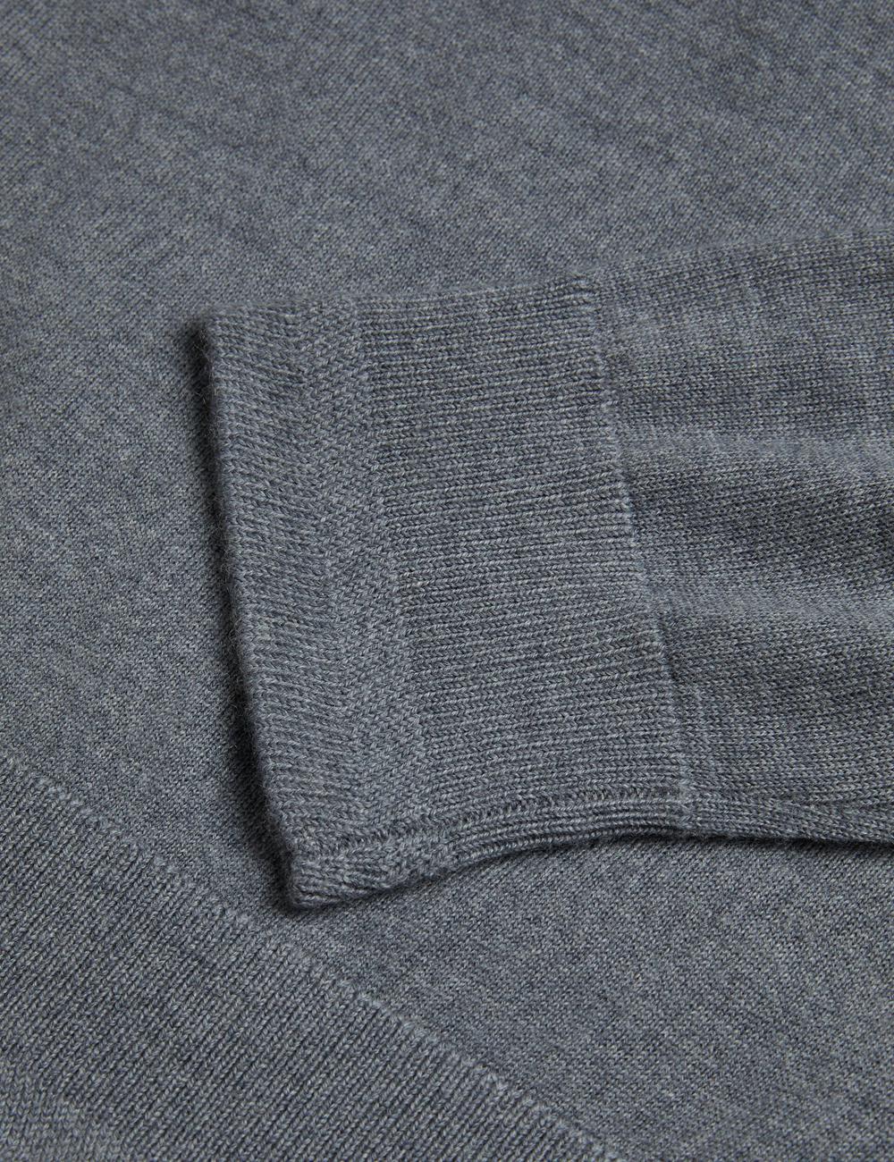 Ted Baker CARNBY - Pure Wool Crew Neck Jumpers Heren Charcoal | Belgium  023947-TAY