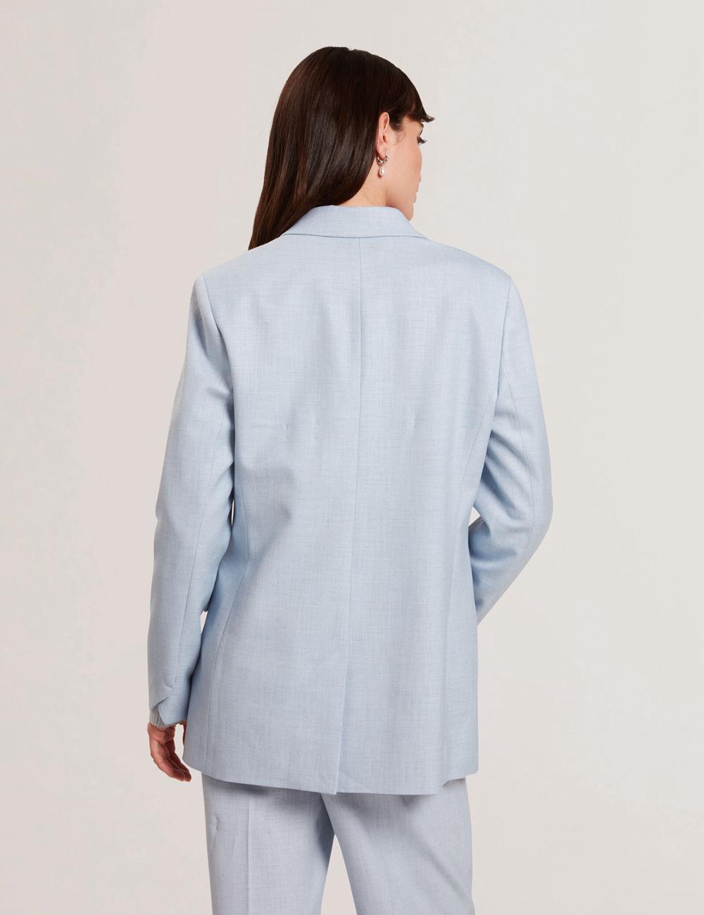 Ted Baker CARNI - Relaxed Tailored Single Breasted Blazer Dames Blauw | Belgium  765214-IXY