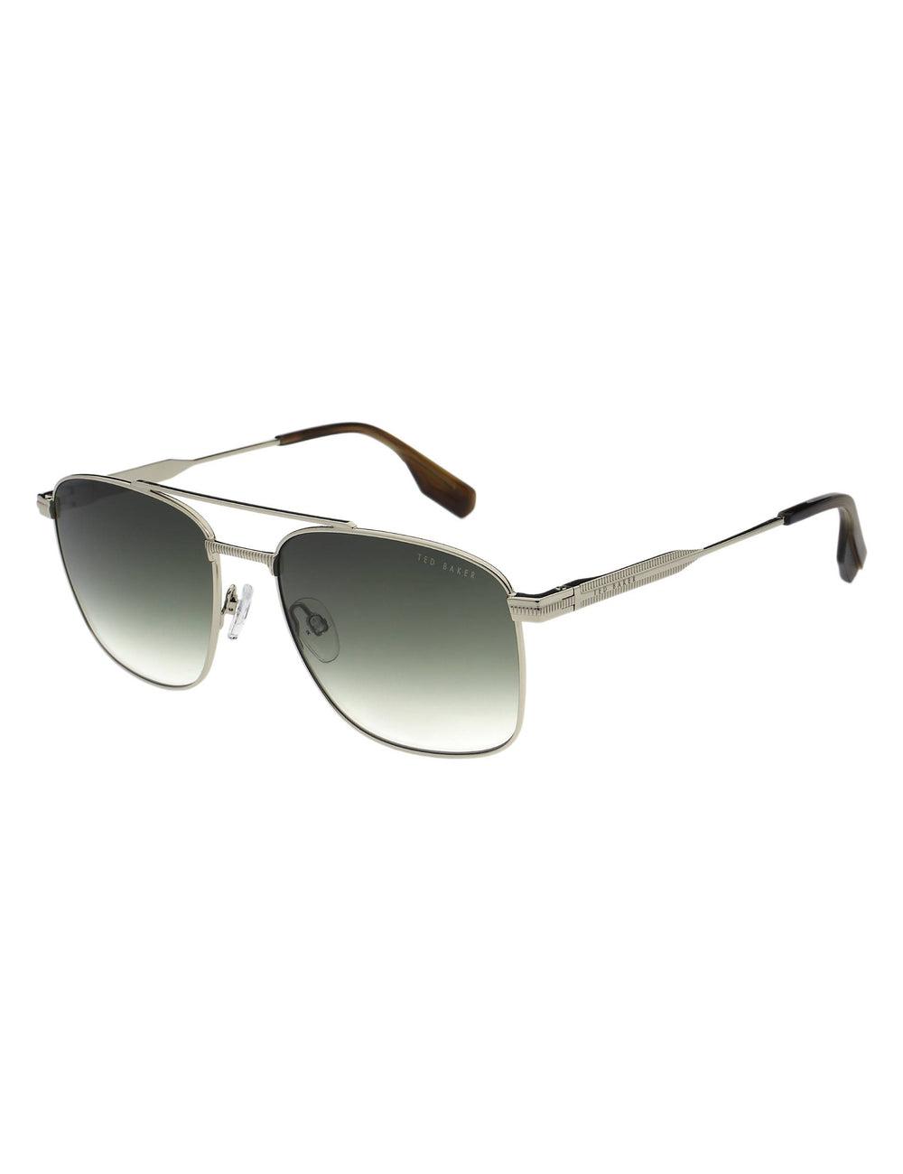 Ted Baker CHASE - Metal Frame Navigator Zonnebril Heren Zilver | Belgium  051482-FGI