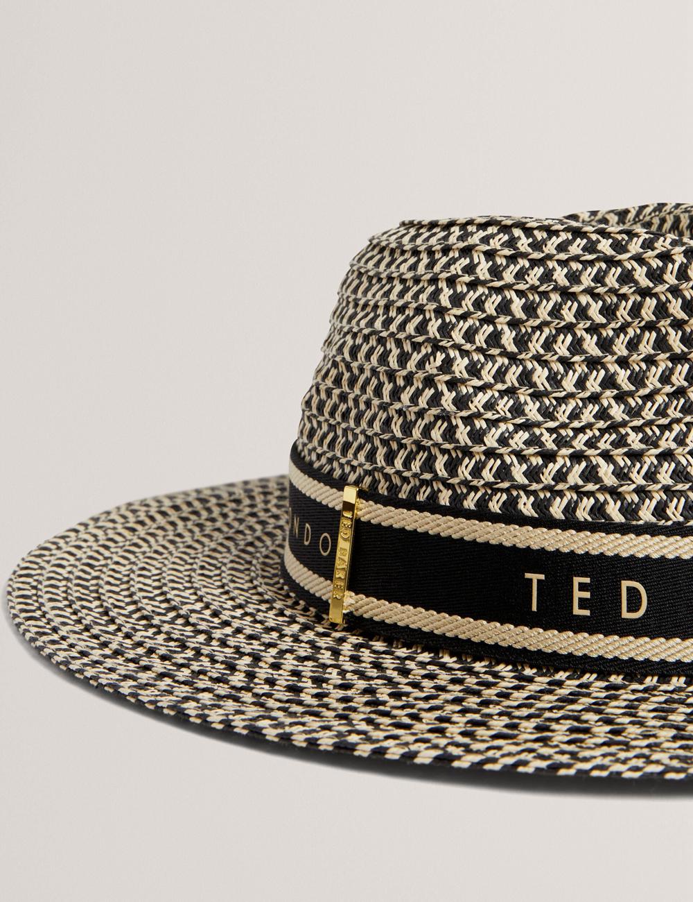 Ted Baker CLARIES - Mixed Weave Straw Hoeden Dames Natural | Belgium  124658-FKU