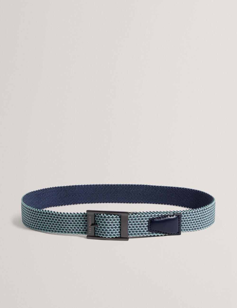 Ted Baker COLUMMM - Reversible Woven Elasticated Riemen Heren Donkerblauw | Belgium  705164-DQF