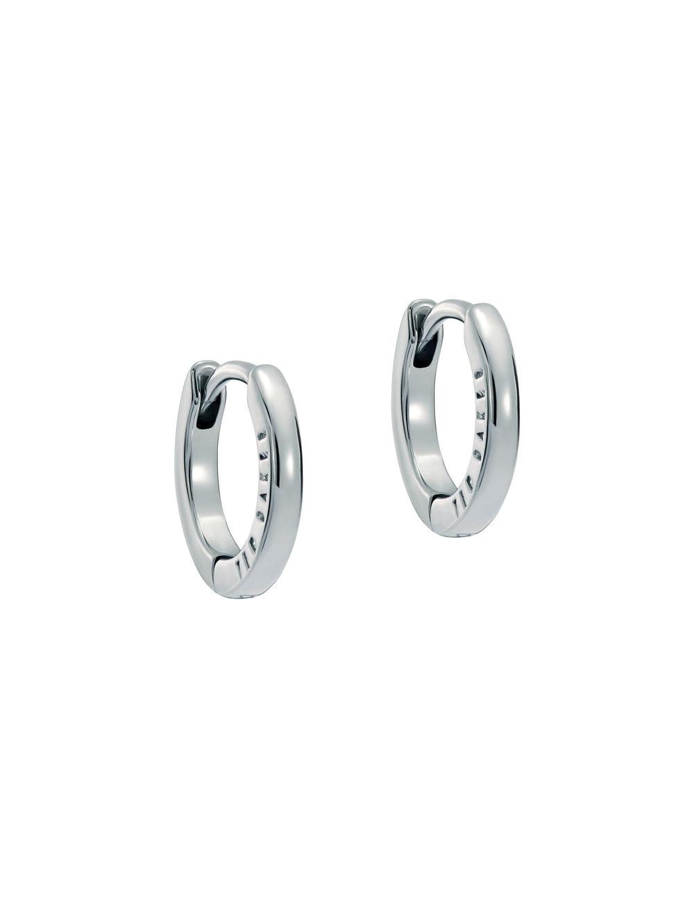 Ted Baker CRISLIE - Engraved Logo Small Hoop Oorbellen Dames Zilver | Belgium  026541-MJU