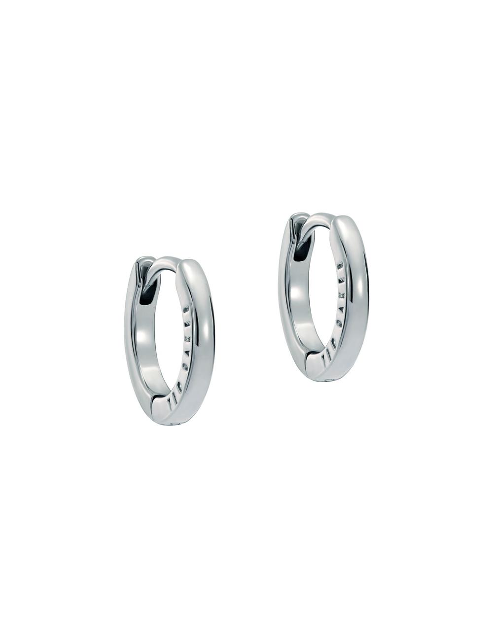 Ted Baker CRISLIE - Engraved Logo Small Hoop Oorbellen Dames Zilver | Belgium  026541-MJU