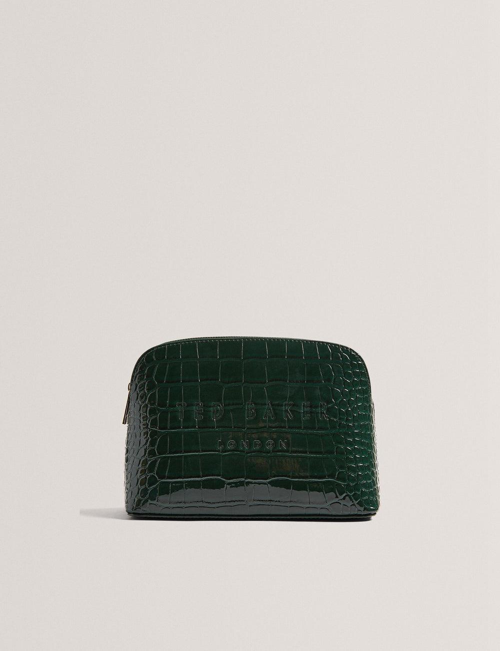 Ted Baker CROCALA - Croc Effect Faux Leather Makeup Tassen Dames Groen | Belgium  260859-NES