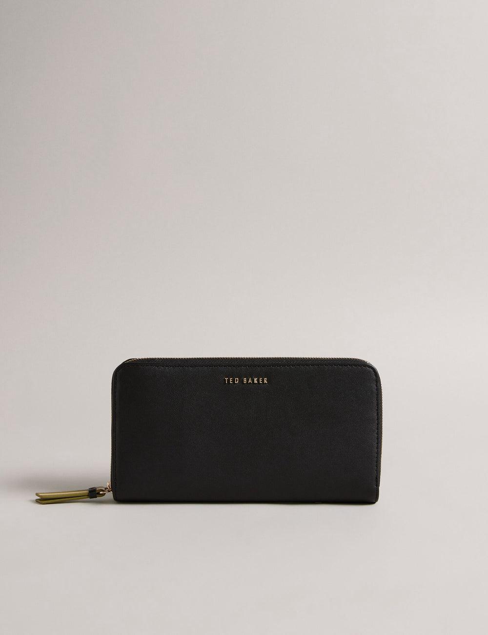 Ted Baker DARCIEA - Smooth Leather Zip Around Large Portefeuille Dames Zwart | Belgium  194327-VOK