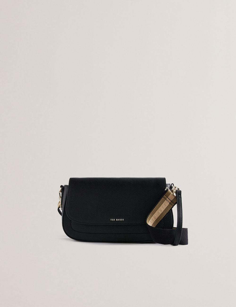Ted Baker DARILIE - Leather Webbing East West Satchel Boekentassen Dames Zwart | Belgium  350416-OIC