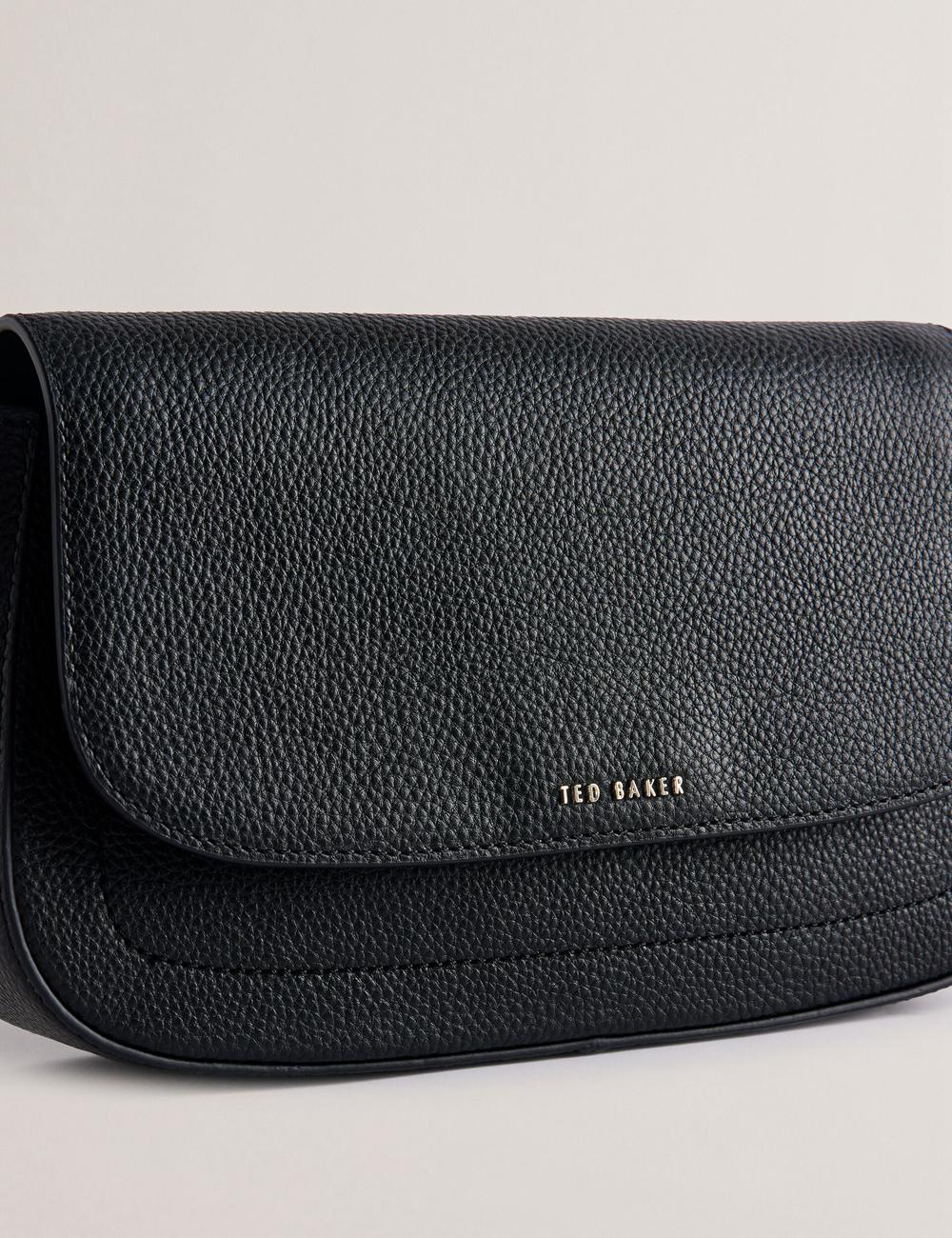 Ted Baker DARILIE - Leather Webbing East West Satchel Boekentassen Dames Zwart | Belgium  350416-OIC