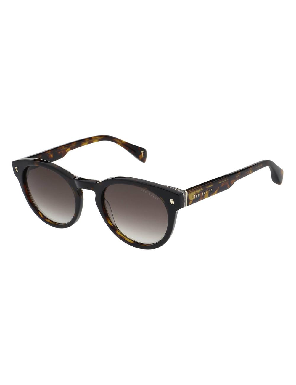 Ted Baker DAX - Round Chunky Temple Zonnebril Heren Bruin | Belgium  374509-OTE