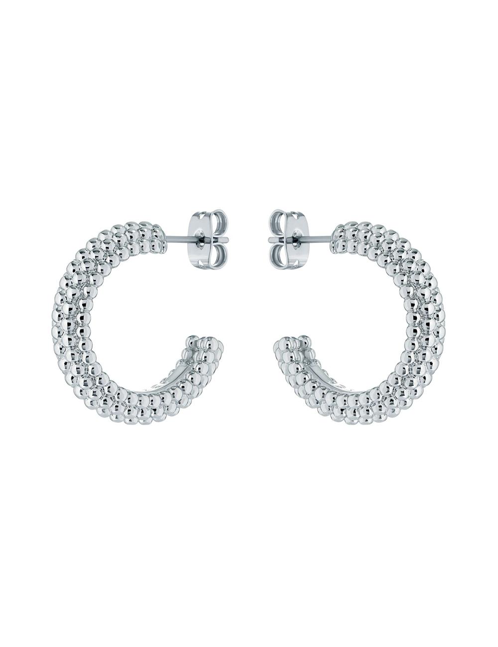 Ted Baker DOTETTA - Dotted Texture Hoop Oorbellen Dames Zilver | Belgium  251803-TZX