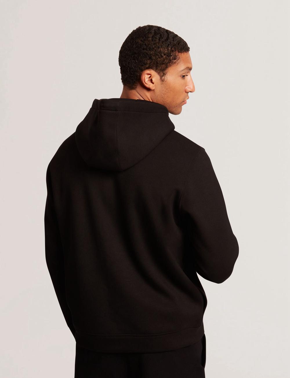 Ted Baker EPIO - Zip Through Neoprene Hoodie Heren Zwart | Belgium  472163-SNZ