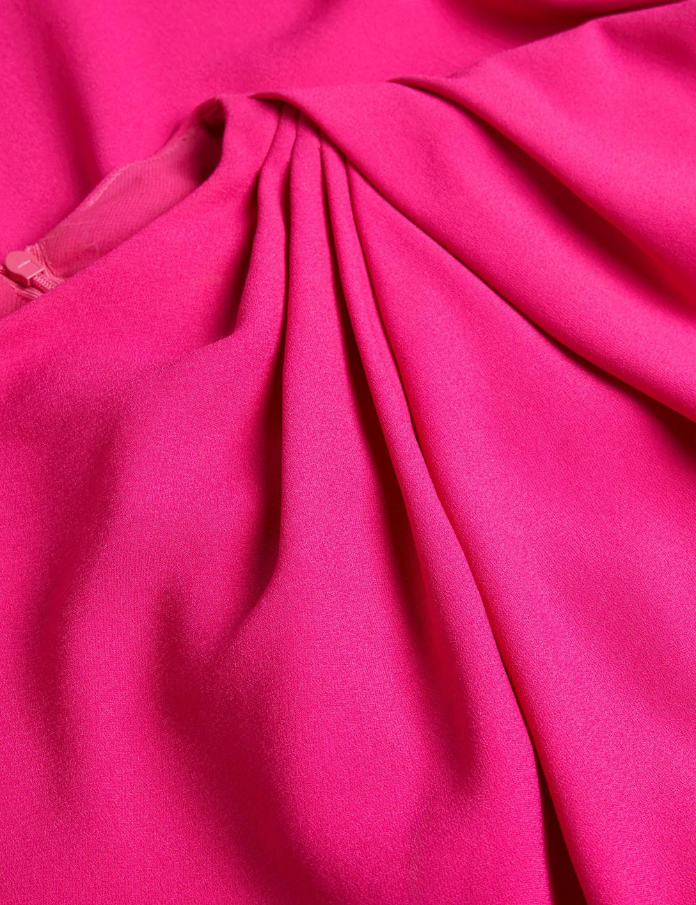 Ted Baker EREAS - Drape Neckline Cap Sleeve Maxi Jurk Dames Roze | Belgium  845603-TEI