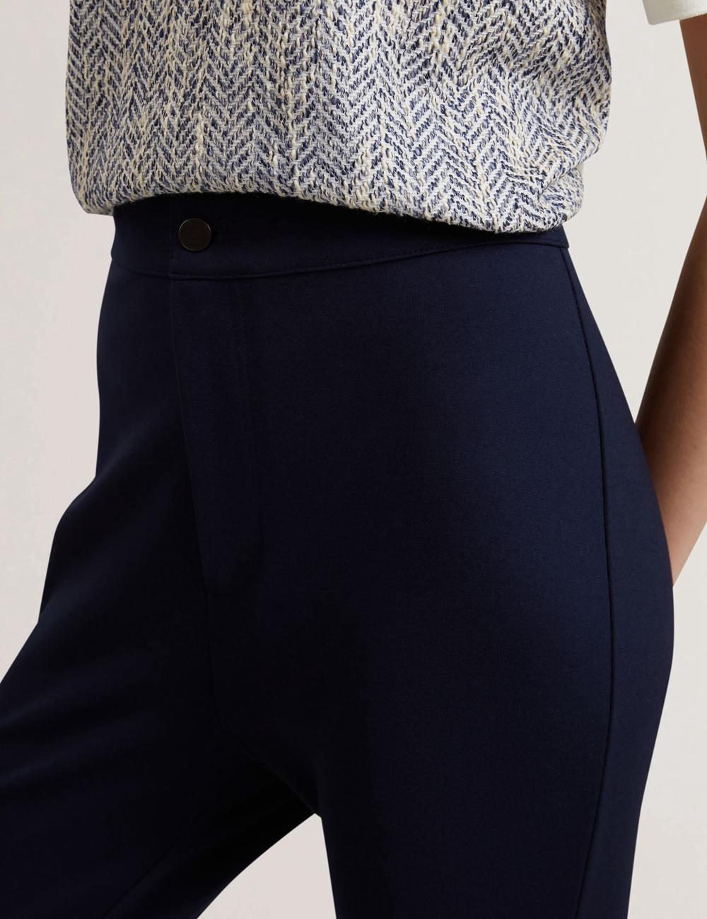 Ted Baker FELINDA - Fly Front Stretchy Broek Dames Donkerblauw | Belgium  405627-EXC