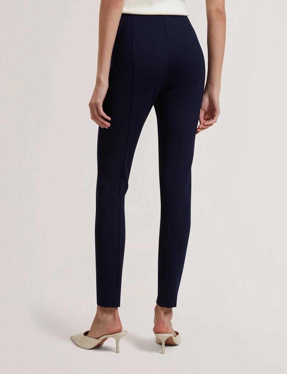 Ted Baker FELINDA - Fly Front Stretchy Broek Dames Donkerblauw | Belgium  405627-EXC