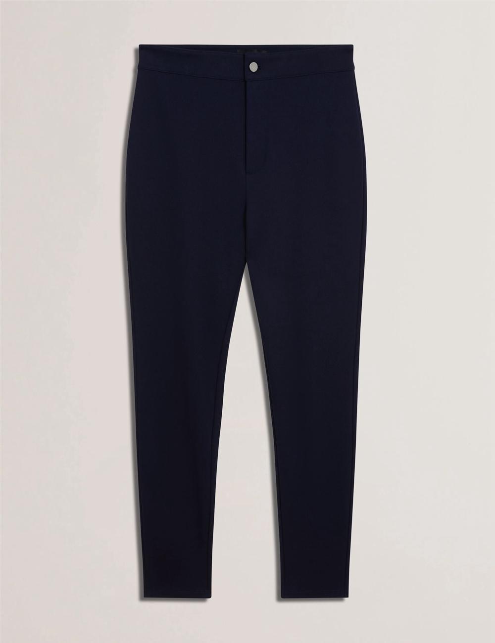Ted Baker FELINDA - Fly Front Stretchy Broek Dames Donkerblauw | Belgium  405627-EXC