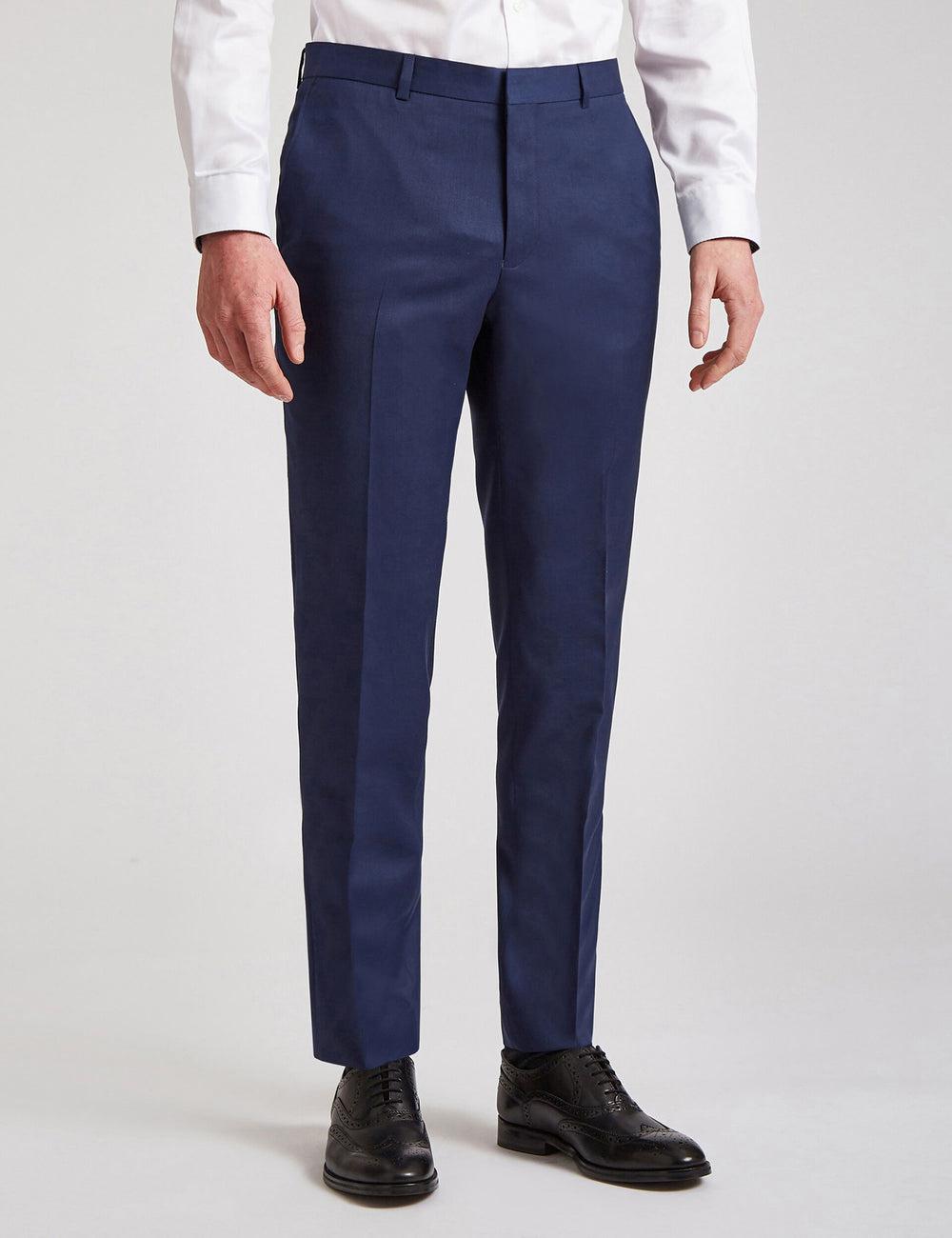 Ted Baker FINLAYTS - Twill Wool Slim Fit Suit Broek Heren Blauw | Belgium  137205-RAD