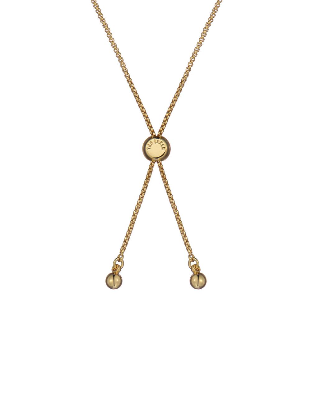 Ted Baker FLORIE - Pearl Flower Adjustable Chain Armbanden Dames Goud | Belgium  490532-EXZ