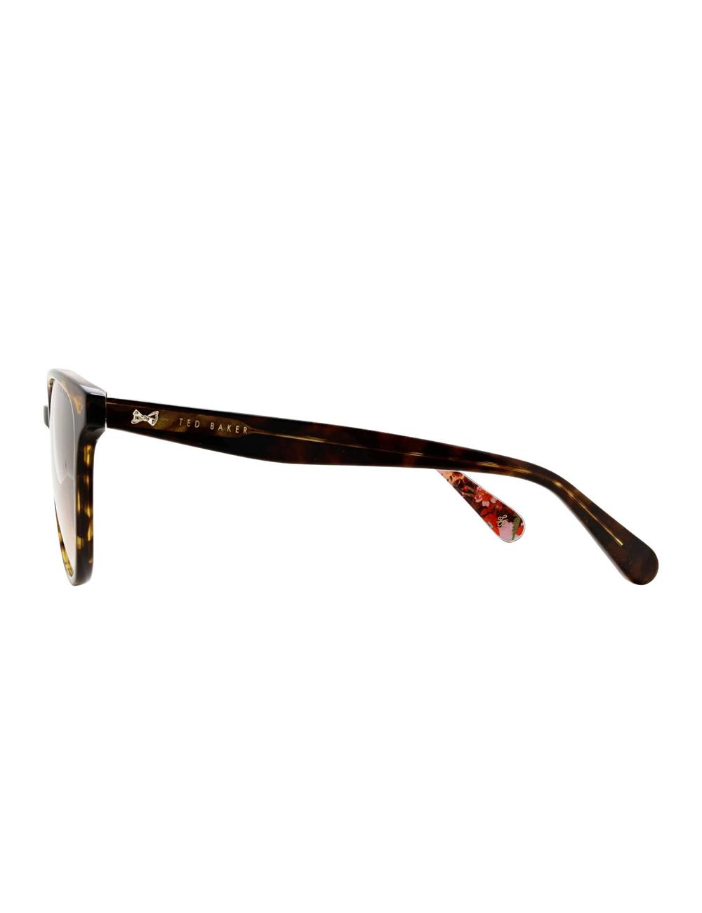 Ted Baker FLORI - Classic Round Print Detail Zonnebril Dames Bruin | Belgium  014367-KAT