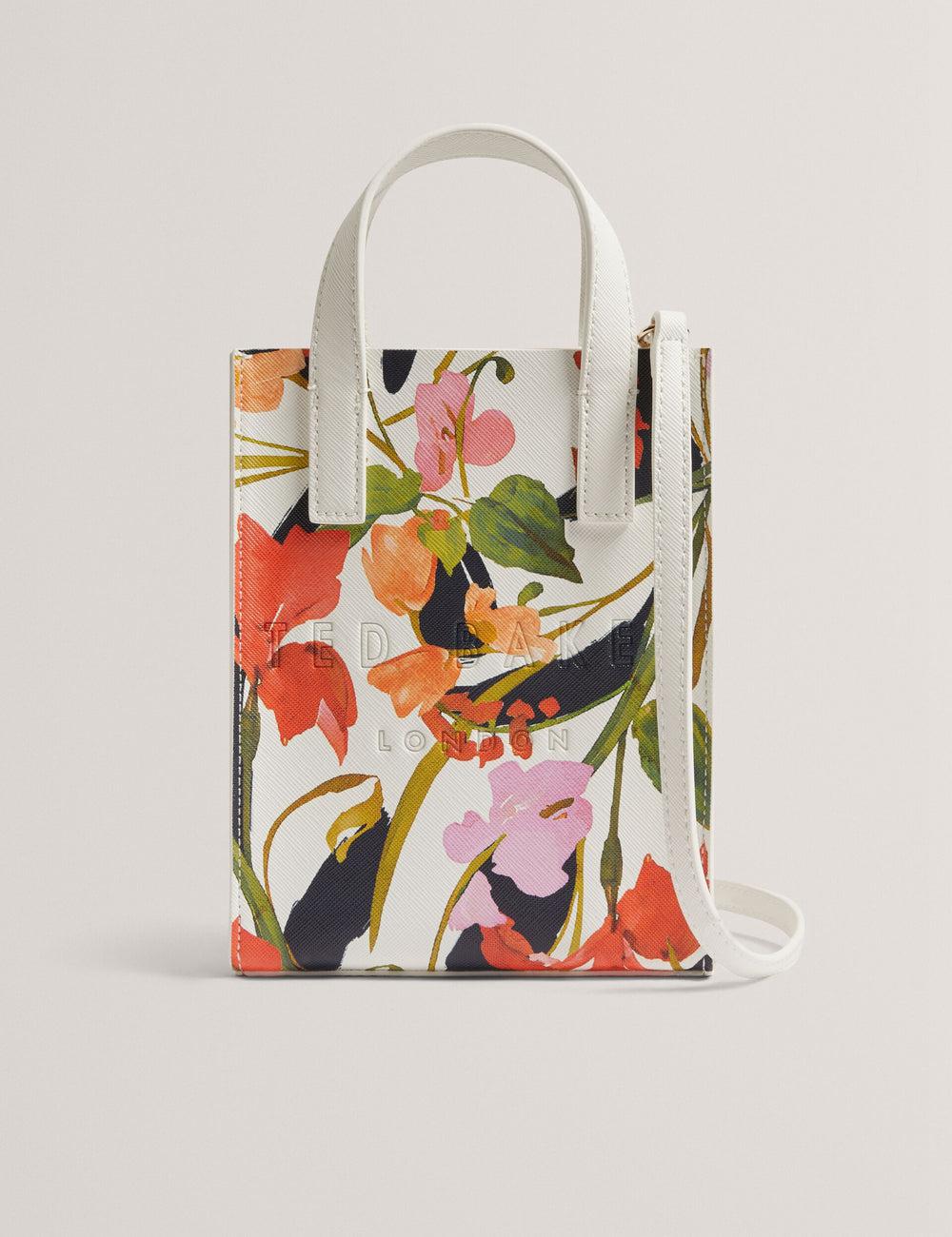 Ted Baker FLOWEIA - Floral Faux Leather Mini Tote Tassen Dames Room | Belgium  561473-ETI
