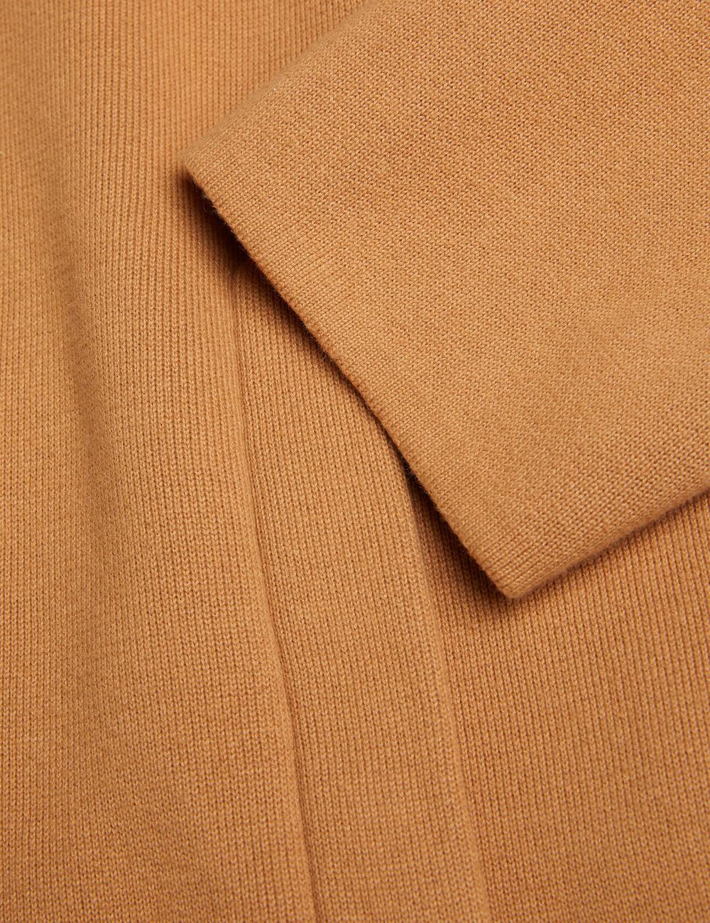 Ted Baker FREDER - Knitted Cotton Blend Overhemd Heren Bruin | Belgium  395782-GAO