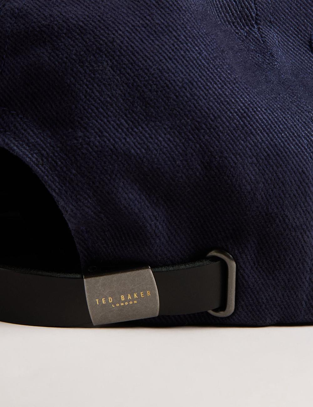 Ted Baker FRREDDI - Embroidered Logo Canvas Baseball Pet Heren Donkerblauw | Belgium  738405-DWX