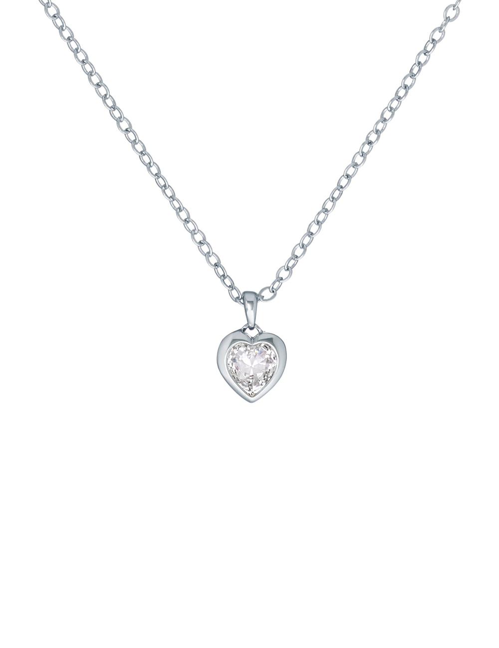 Ted Baker HANNELA - Solitaire Crystal Heart Pendant Kettingen Dames Zilver | Belgium  748615-ZPH