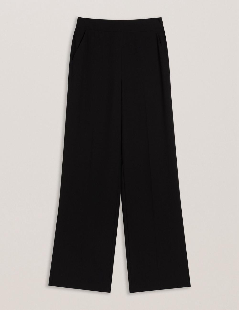 Ted Baker INUT - Tailored High Waist Wide Leg Broek Dames Zwart | Belgium  562170-XMA