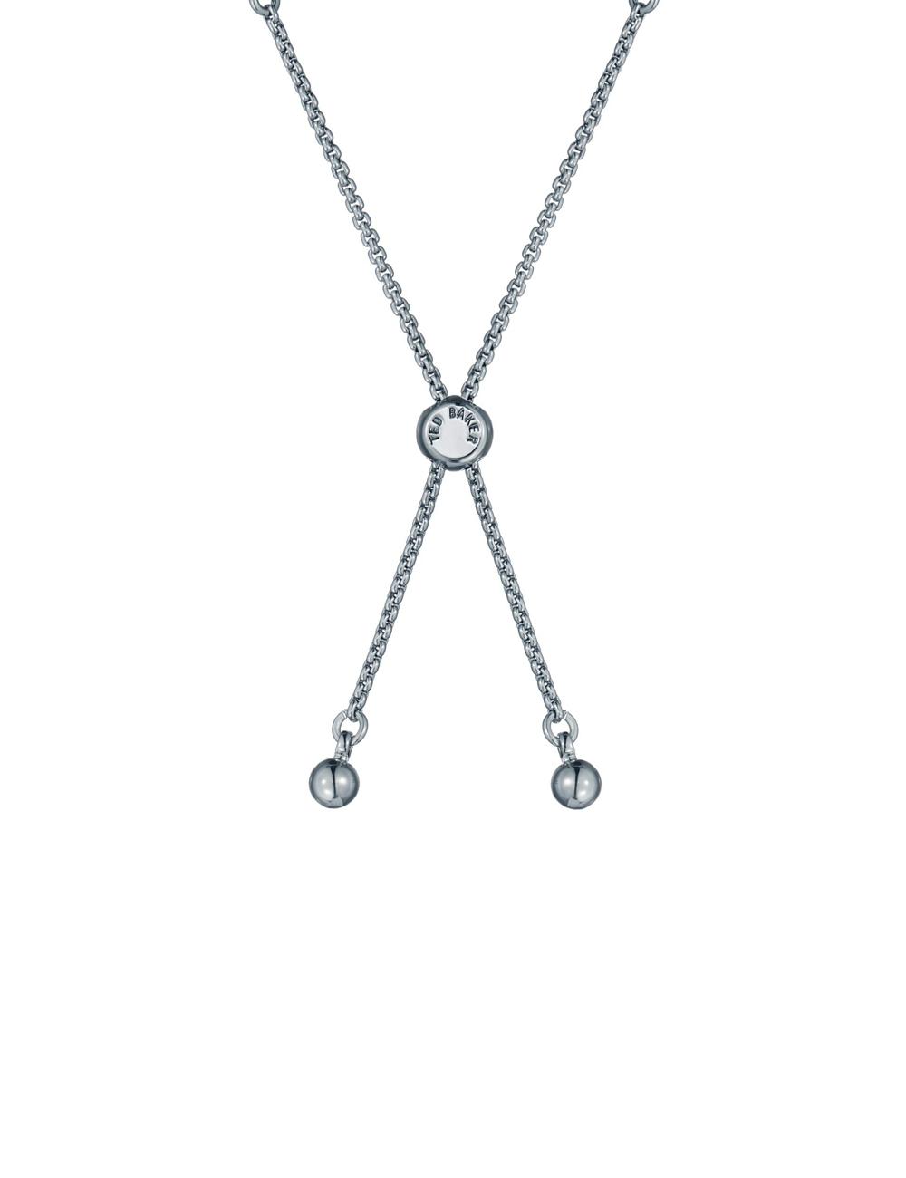 Ted Baker ISABELA - Baguette Crystal Adjustable Armbanden Dames Zilver | Belgium  395746-DMS