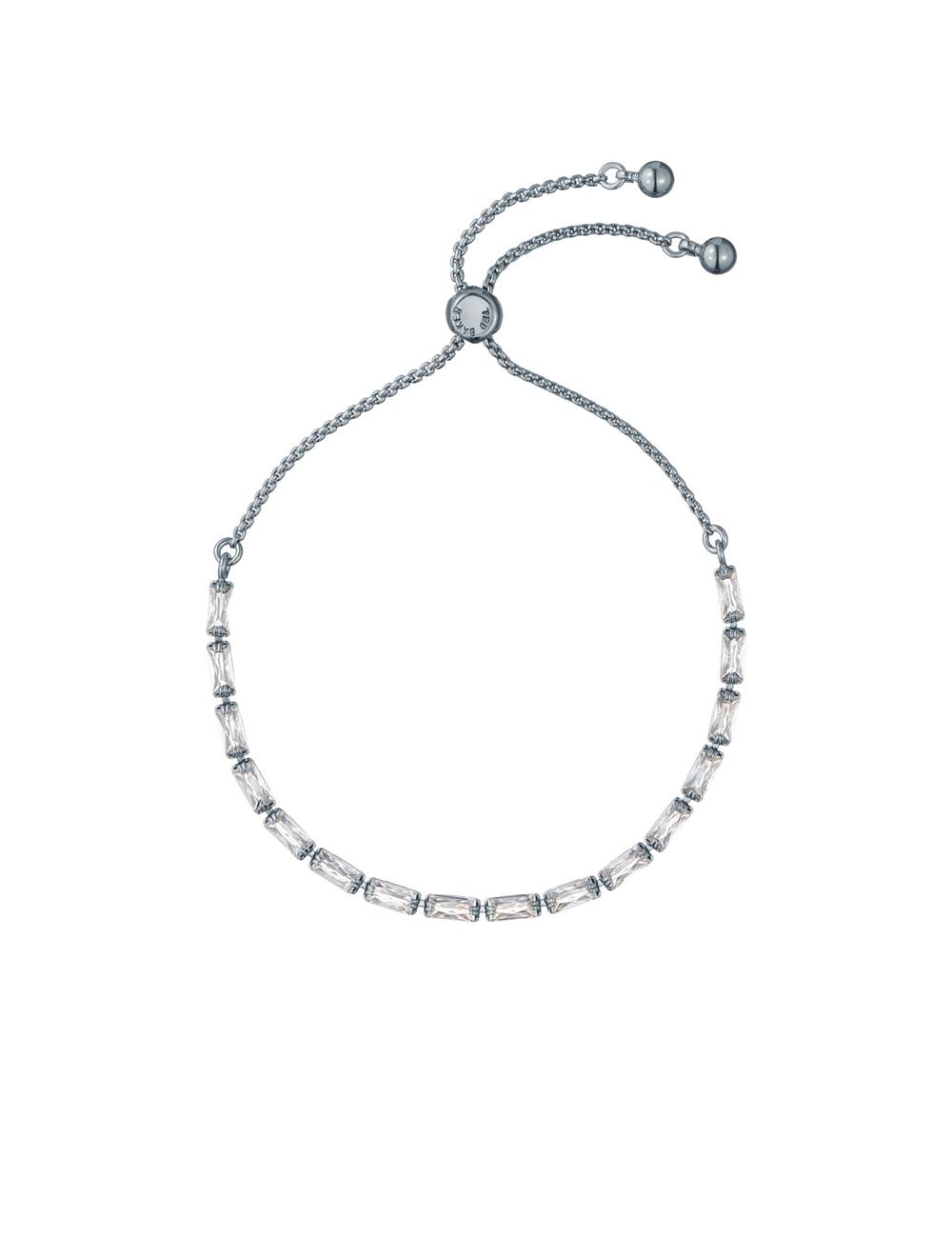 Ted Baker ISELA - Baguette Crystal Slider Tennis Armbanden Dames Zilver | Belgium  071342-MLJ