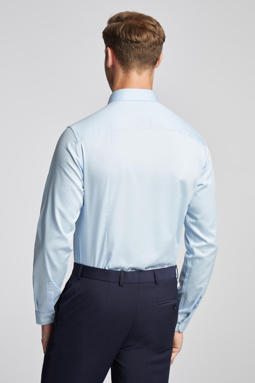 Ted Baker ISLA - Slim Fit Pure Cotton Overhemd Heren Blauw | Belgium  039728-COQ