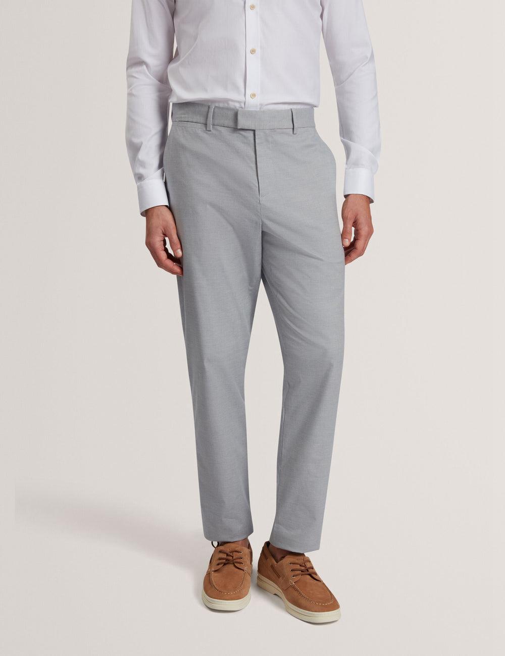 Ted Baker JACKUS - Regular Fit Cotton Blend Chino Broek Heren Donkerblauw | Belgium  208197-XLQ
