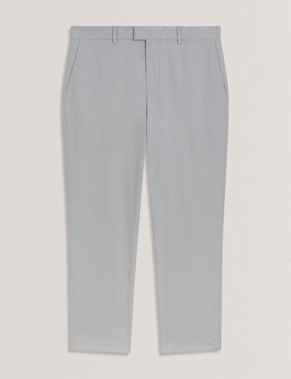Ted Baker JACKUS - Regular Fit Cotton Blend Chino Broek Heren Donkerblauw | Belgium  208197-XLQ