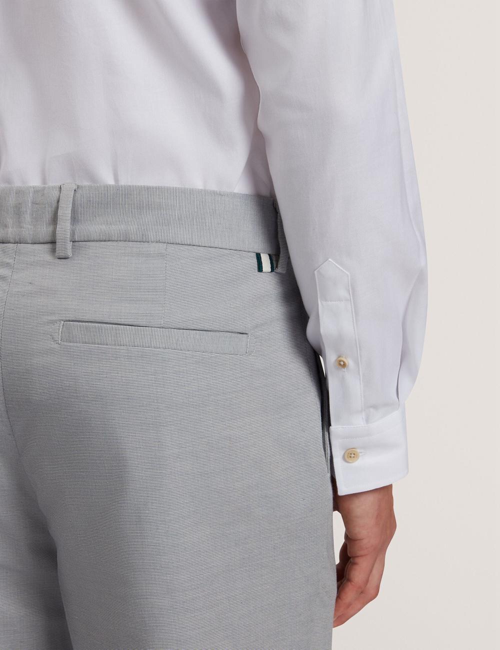 Ted Baker JACKUS - Regular Fit Cotton Blend Chino Broek Heren Donkerblauw | Belgium  208197-XLQ